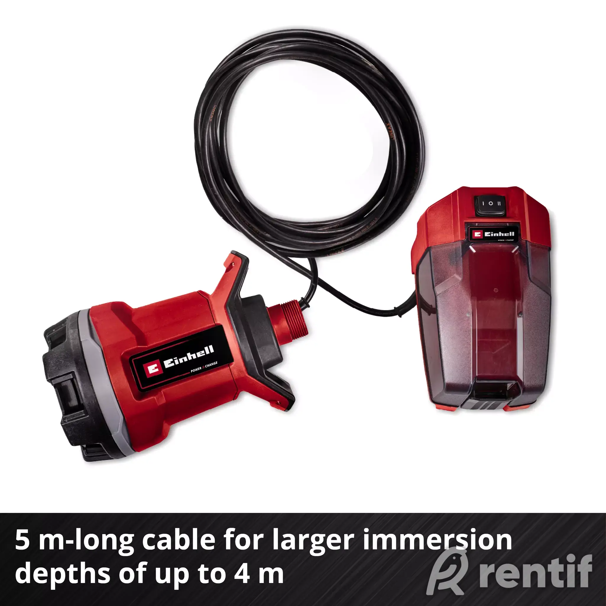 Rent Akupump Einhell GE-DP 18/25 LL Li – Solo + 3 akut ja laadija photo 1