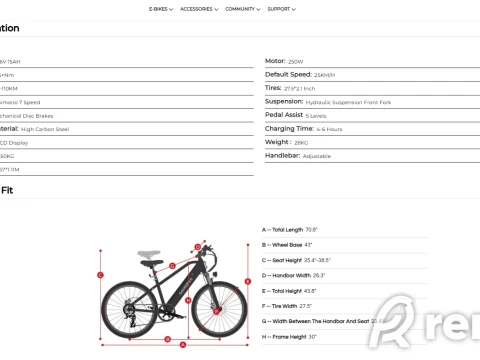 Rent elektriratast Samebike RS‑A01 MEN photo 3